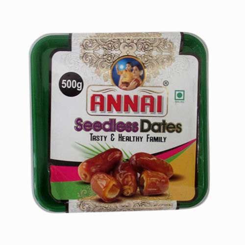 Annai Dates - Seedless Square, 500 g Box