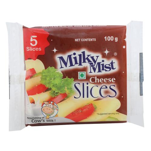 Milky Mist Cheese - Slices, 100 g Pouch
