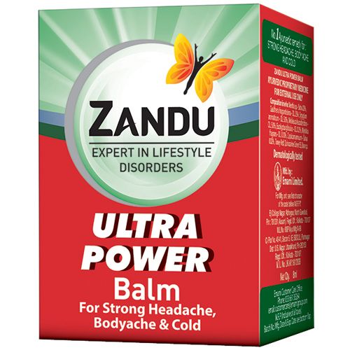 Zandu Balm - Ultra Power, 8 ml Bottle